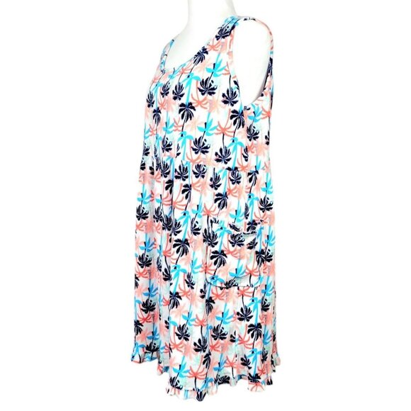 Rene Rofe Womens L Fun Tropical Palm Tree Lounge Dress/Sleepwear/Swim Cover-up - Picture 3 of 15